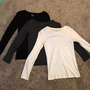 3 Long Sleeve Shirts, JCPenney Brand